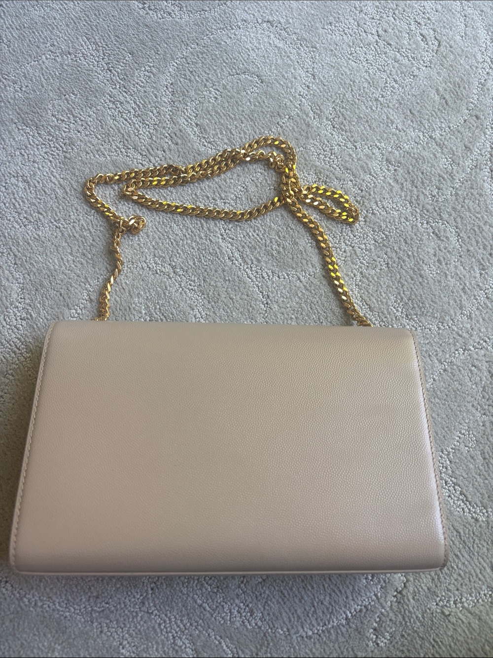 Saint Laurent Medium Kate Bag in Dark Beige Grained Leather - Picture 2 of 8